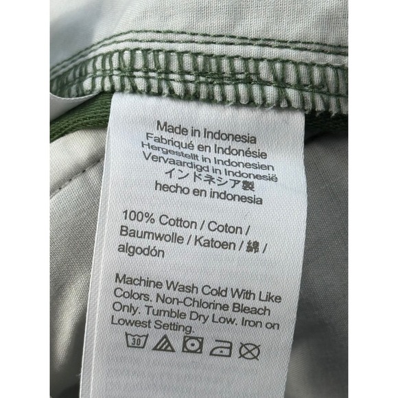 J.Crew Re-Imagined Green Wide Leg Crop Pants Womens Size 2 Cotton - Picture 6 of 10